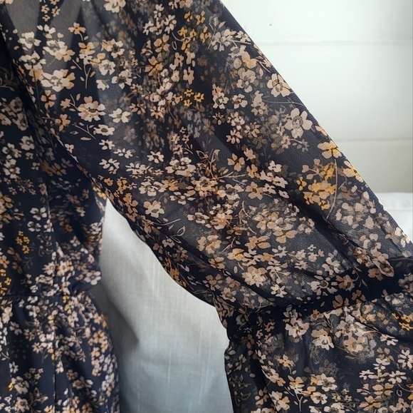 Maurices Square Neck Floral Dress Size XL - Picture 6 of 9